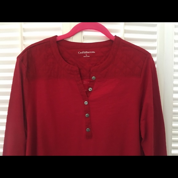 Croft&Barrow (L) Red Top - Picture 3 of 8